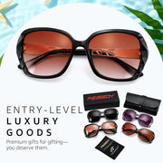 ÉÌƷͼƬ 67 | B079GSTW1D | FEISEDY Polarized Women Square Sunglasses Sparkling Composite Shiny Frame B2289