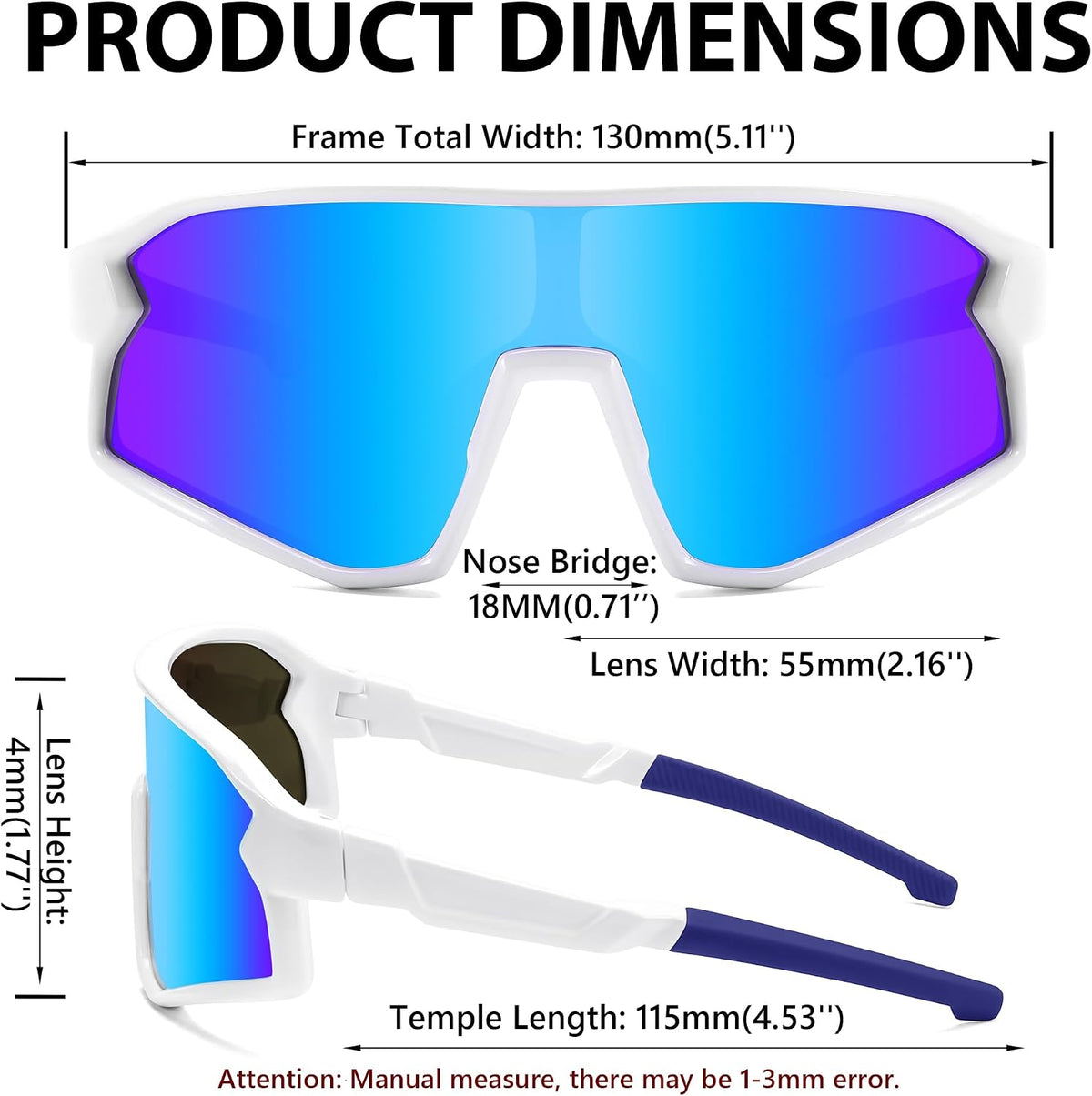 ÉÌƷͼƬ 41 | B0D73JNPNN | FEISEDY Kids Sunglasses Polarized Youth Baseball Sunglasses Sports Cycling Glasses for Boys Girls Age 4-8 B0183