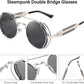 商品图片 20 | B0BD4MSMZQ | FEISEDY Aviator Sunglasses for Men Women Steampunk Round Metal Frame B2351