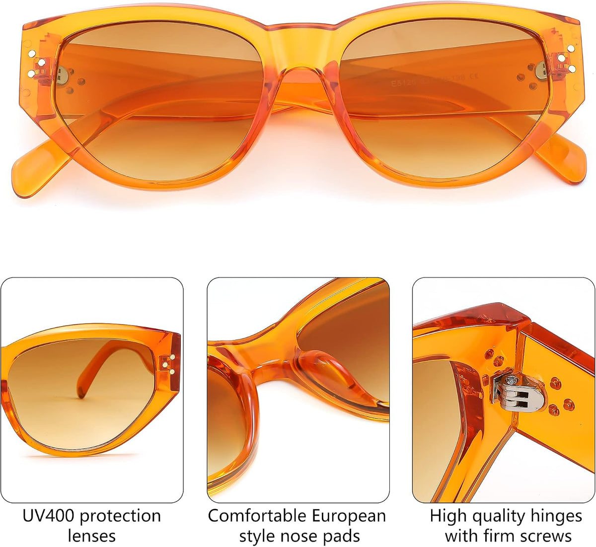 ÉÌƷͼƬ 19 | B0BZ8DL6L8 | FEISEDY Sunglasses Womens, Retro Cat Eye Sunglasses, Fashion Vintage Cute Stylish UV400 Sunnies B2365