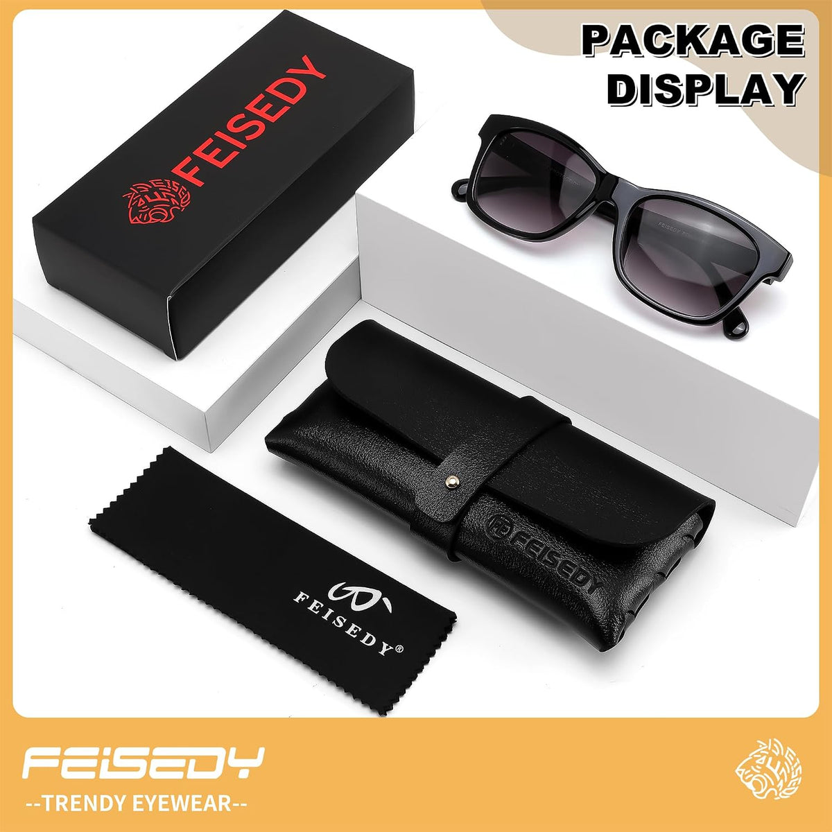 ÉÌƷͼƬ 6 | B0GT8FYMN9 | FEISEDY Bifocal Reading Sunglasses for Women, Trendy Sunglasse Readers, Outdoor Reader Sun Glasses, UV400 Protection B0354