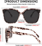 ÉÌƷͼƬ 51 | B0871BKMTN | FEISEDY Oversized Polarized Sunglasses - UV400 Protection, Square Fashion Sun Glasses for Outdoor & Daily B2600