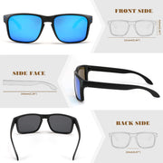 ÉÌƷͼƬ 4 | B0CS6MV9B1 | FEISEDY Men Sunglasses Polarized,Square Vintage Cycling Running Fishing Golf Hiking Sports Sun Glasses B0080