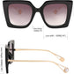 商品图片 94 | B08HVPGJW5 | FEISEDY Sunglasses Womens Trendy, Oversized Square Shades, Pearl Inlay Cat Eye Frame UV400 Protection B2625