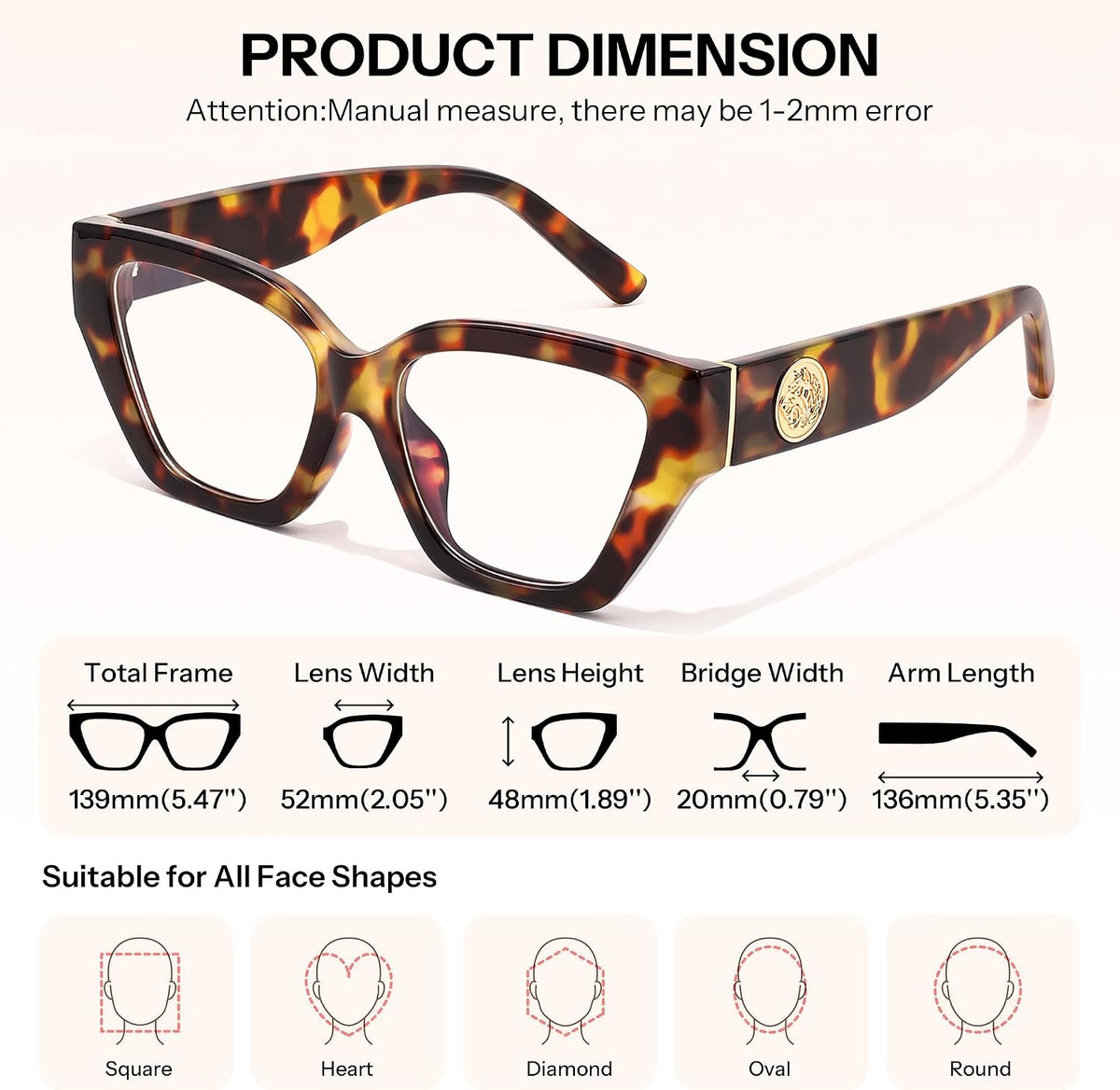 ÉÌƷͼƬ 27 | B0GQZ778YS | FEISEDY Women Cat Eye Blue Light Blocking Glasses for Women B0350