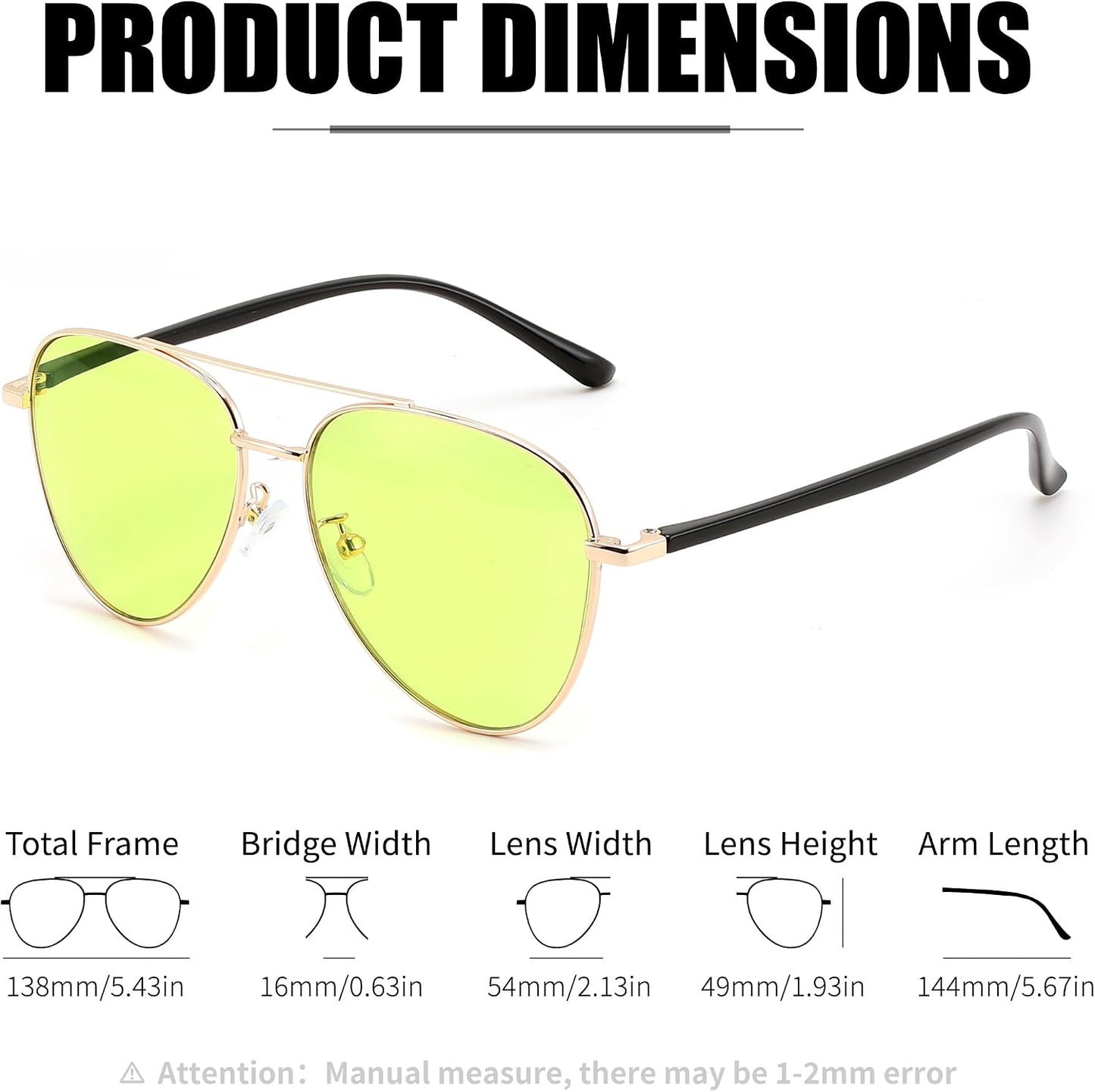 商品图片 4 | B0GJYYQGWC | FEISEDY Photochromic Progressive Multifocal Aviator Reading Glasses B0396
