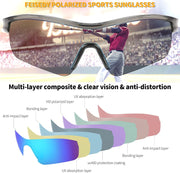 ÉÌƷͼƬ 29 | B0C7189J4Z | FEISEDY Men Sunglasses, Polarized Cycling Sunglasses, UV400 Sports Baseball Running Fishing Hiking Shades B2372