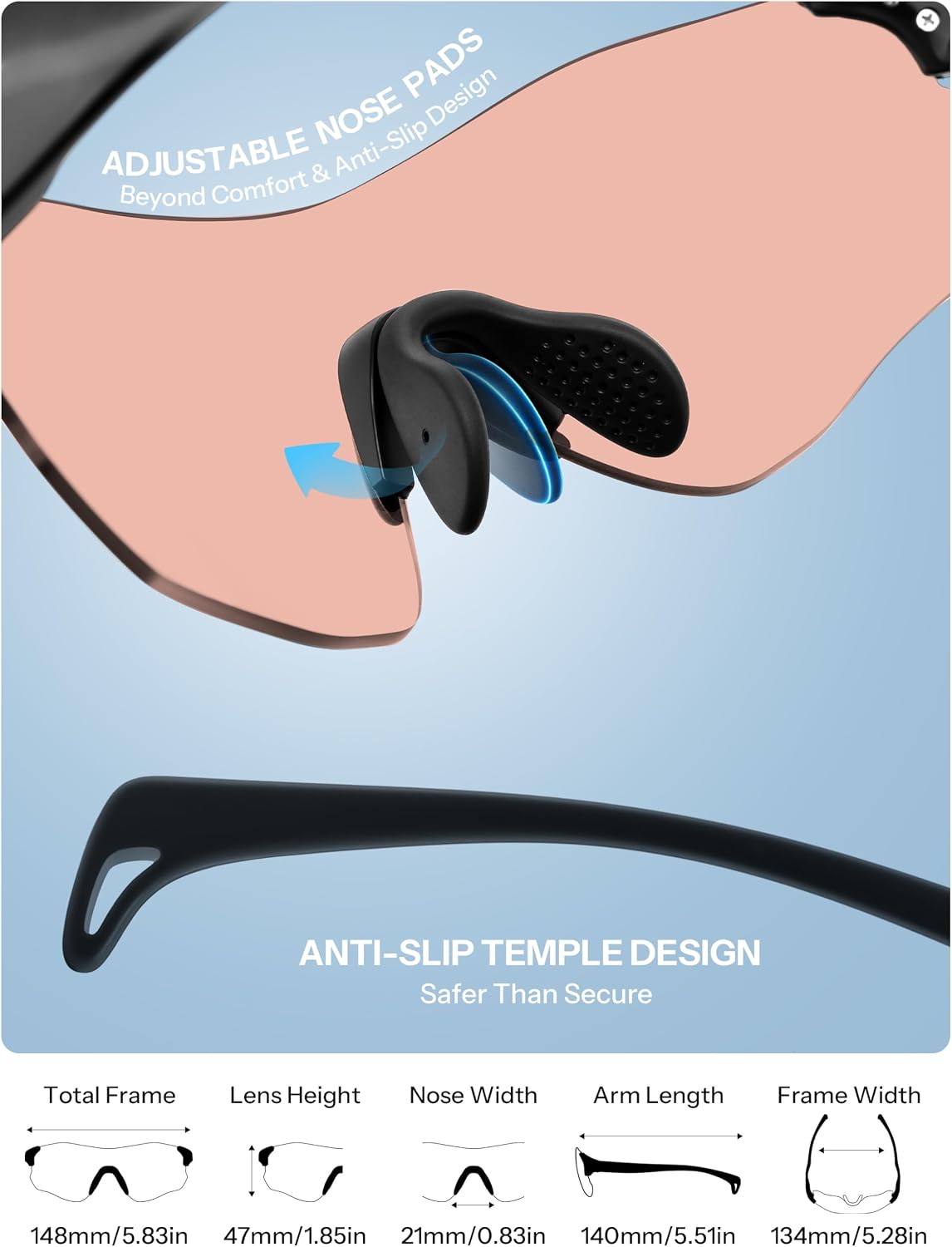 ÉÌƷͼƬ 33 | B0H2HH82Q3 | FEISEDY Photochromic Cycling Glasses UV400 for Men Women B0451