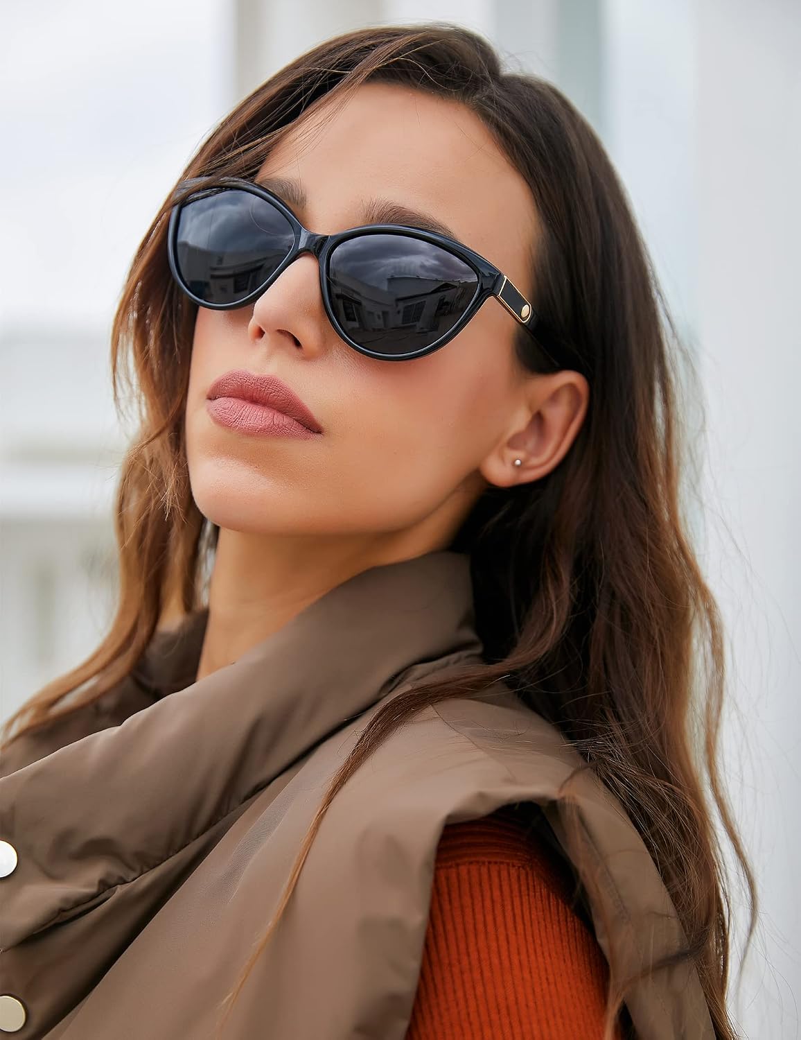 商品图片 16 | B07VB227XS | FEISEDY Classic Cateye Polarized Sunglasses for Women 100% UV Protection B2512