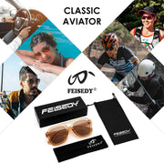 ÉÌƷͼƬ 49 | B09KV1MSHN | FEISEDY Aviator Sunglasses For Women Men Square Chunky Trendy Eyewear B2846