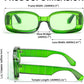 商品图片 3 | B0B12FXZW5 | FEISEDY Rectangle Sunglasses for Women Men Retro Y2k 90s Thick Frame Chunky Square Sunglasses UV400 Protection B2307