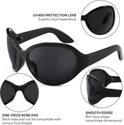 ÉÌƷͼƬ 12 | B0BYX6JXMW | FEISEDY Bug Eye Y2K Oversized Sunglasses Women Men Oval Frame B2391