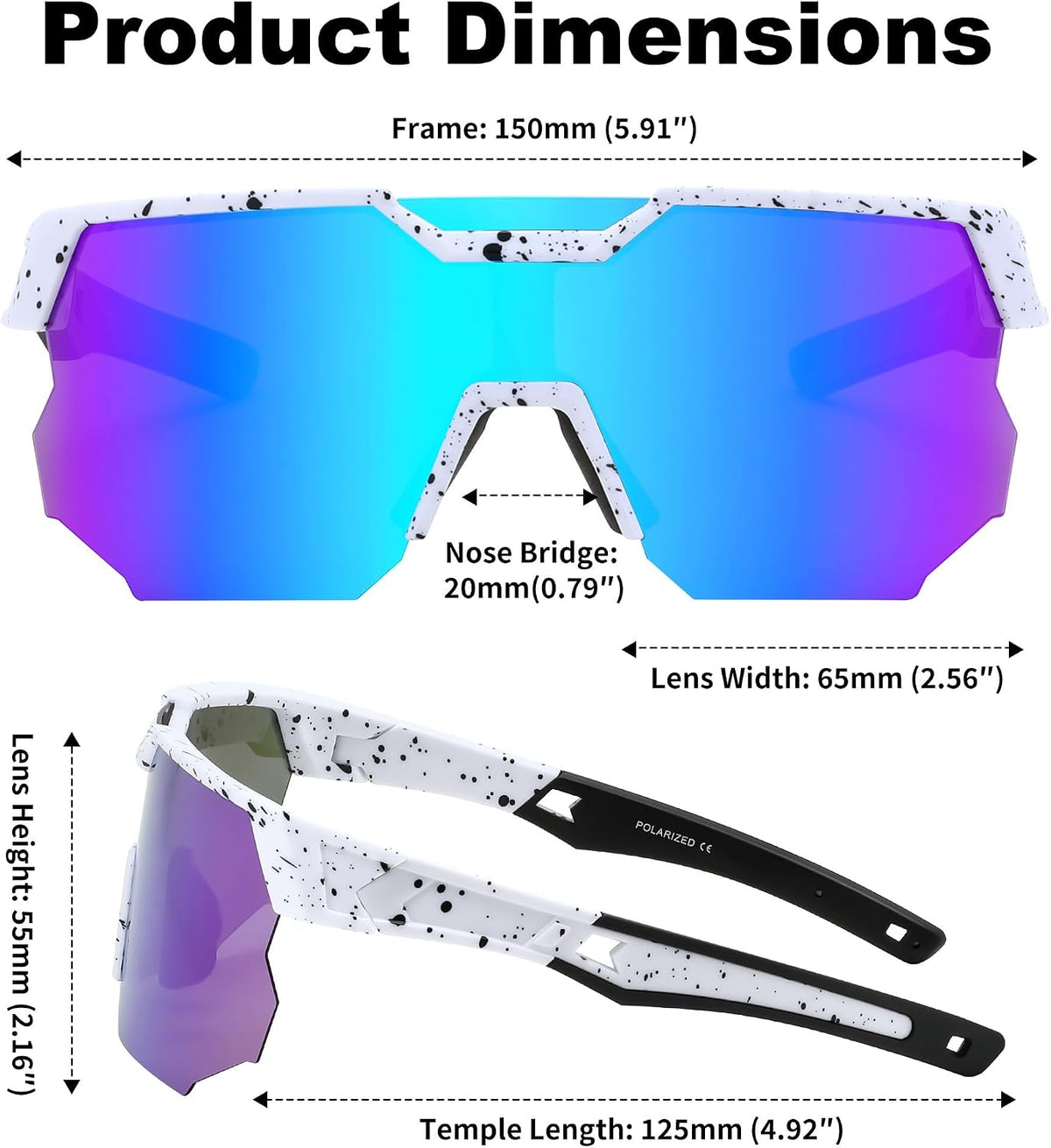 ÉÌƷͼƬ 31 | B0DPX8G9RG | FEISEDY Polarized Sports Sunglasses for Men and Women,UV400 Baseball Sunglasses Youth Cycling Softball Goggles B0206