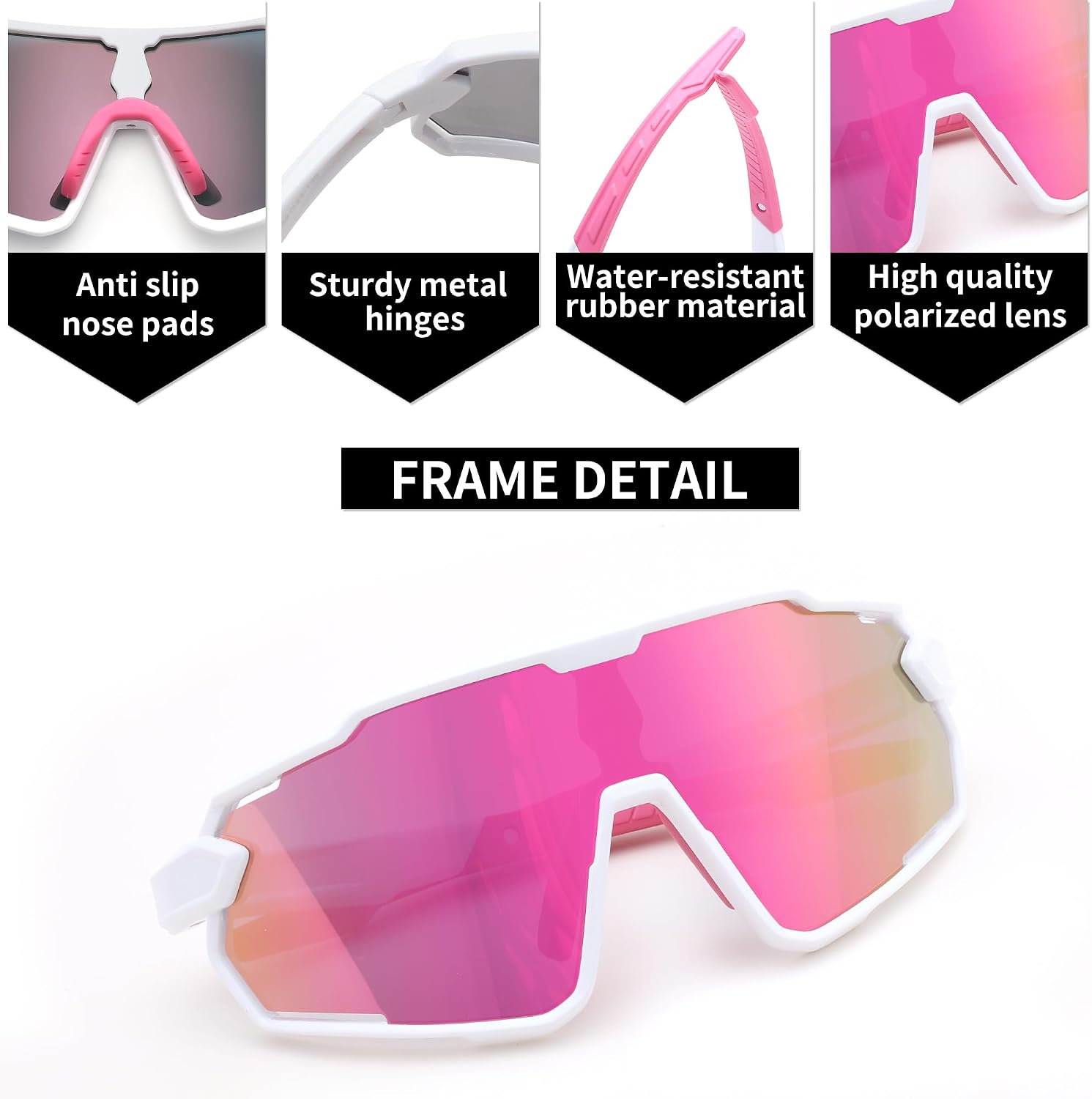 商品图片 11 | B0D6XZ67Q2 | FEISEDY Kids Teens Baseball Polarized Sunglasses Lightweight Frame UV400 Sports Cycling Shades for Boys Girls B0190