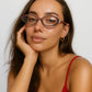 商品图片 15 | B0F6MW26L2 | FEISEDY Oval Blue Light Glasses for Woman Vintage Small Face Lightweight Eyeglasses Retro Nerd Y2K Frame B0290