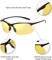 ÉÌƷͼƬ 2 | B07PY2PMLK | FEISEDY Polarized Sports Sunglasses Men Outdoor Running Riding TR Frame Sunglasses B2484