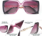ÉÌƷͼƬ 39 | B08HVPGJW5 | FEISEDY Sunglasses Womens Trendy, Oversized Square Shades, Pearl Inlay Cat Eye Frame UV400 Protection B2625