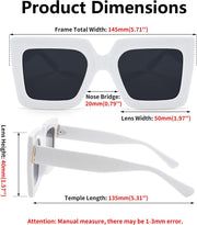 ÉÌƷͼƬ 32 | B0BZRNQQL1 | FEISEDY Oversized Square Sunglasses for Women Fashion Shades Luxury Big Sun Glasses UV400 Protection B2380