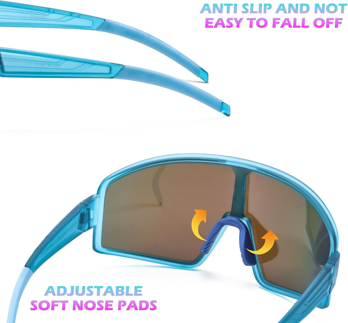 ÉÌƷͼƬ 19 | B0CTT71RHP | FEISEDY Polarized Sports Sunglasses for Men Women Youth Cycling Glasses Baseball Softball Sunglasses B2368