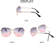 ÉÌƷͼƬ 27 | B08SJ7XN69 | FEISEDY Womens Cute Sunglasses Oversized Butterfly X Shape Design Cateye Lady Sunglasses B2738