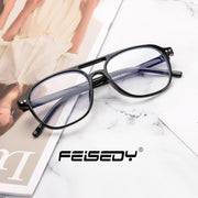 ÉÌƷͼƬ 6 | B0CY2LFJP7 | FEISEDY Blue Light Blocking Glasses Women Men Square Computer Lightweight Pilot Glasses Anti Eyestrain & UV Glare B0141