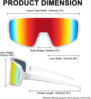 ÉÌƷͼƬ 3 | B0C5XNFKS9 | FEISEDY Men Women Sports Sunglasses Baseball Sun Glasses Cycling Fishing Running Trekking 80s 90s Youth Visor UV400 B2962