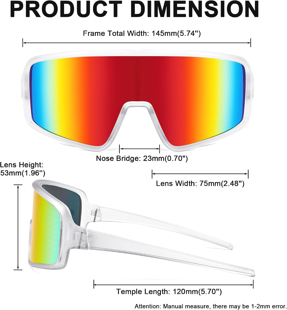 ÉÌƷͼƬ 3 | B0C5XNFKS9 | FEISEDY Men Women Sports Sunglasses Baseball Sun Glasses Cycling Fishing Running Trekking 80s 90s Youth Visor UV400 B2962