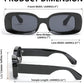 商品图片 30 | B0B12FXZW5 | FEISEDY Rectangle Sunglasses for Women Men Retro Y2k 90s Thick Frame Chunky Square Sunglasses UV400 Protection B2307