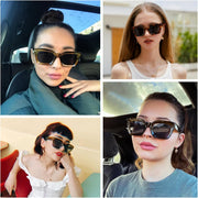 ÉÌƷͼƬ 33 | B07MNGNLNT | FEISEDY Classic Women Sunglasses Fashion Thick Square Sun Glasses B2471