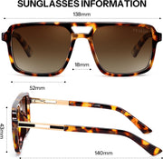ÉÌƷͼƬ 27 | B0GLNFSYQ5 | FEISEDY Retro Aviator Polarized Square Sunglasses for Men Women B0377