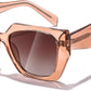 商品图片 49 | B0CNCTSQ2Z | FEISEDY Trendy Polarized Sunglasses, Oversized Irregular TR Frame for Women Men, Retro Shades UV400 B0016