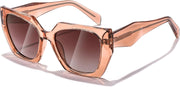 ÉÌƷͼƬ 49 | B0CNCTSQ2Z | FEISEDY Trendy Polarized Sunglasses, Oversized Irregular TR Frame for Women Men, Retro Shades UV400 B0016