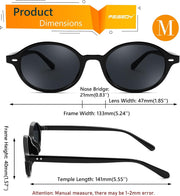 ÉÌƷͼƬ 8 | B0DTHVTKB5 | FEISEDY Retro Oval Sunglasses for Women 90s Narrow Round Lightweight Shades Y2k Trendy Sunnies B1171