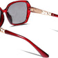商品图片 35 | B079GT4RXH | FEISEDY Polarized Women Square Sunglasses Sparkling Composite Shiny Frame B2289