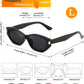 商品图片 13 | B0GV7G6XL2 | FEISEDY Retro Cat Eye Sunglasses for Women Trendy Shades Chunky Frame B0418