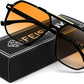 Black/Gradient Yellow / 57 Millimeters | B0H71F1PNF | FEISEDY Retro Aviator Sunglasses for Women Men 70s Square Sun Glasses B0281
