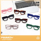 商品图片 7 | B0DXDYMMPM | FEISEDY Retro Blue Light Blocking Glasses for Women Men 90s Classic Rectangle Frame Thick Chic Computer Eyeglasses B2383R