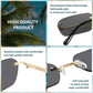 商品图片 29 | B0CY2Q4VW1 | FEISEDY Rimless Sunglasses Y2K Retro Small Narrow Rectangle Shades B2643