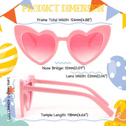 ÉÌƷͼƬ 3 | B0CHVGHKSV | FEISEDY 2 Pack Vintage Heart Sunglasses Toddler De Sol Gafas Beach Party Holiday Sun Glasses B2903