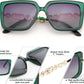 商品图片 25 | B08HVPGJW5 | FEISEDY Sunglasses Womens Trendy, Oversized Square Shades, Pearl Inlay Cat Eye Frame UV400 Protection B2625