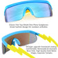 商品图片 70 | B096SD9GGG | FEISEDY Oversized Mirror Shield Sport 80s Sunglasses Ski Goggles Flat Top One Piece Futuristic Visor Women Men B2522