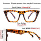 商品图片 13 | B08VNQPH3Y | FEISEDY Square Cat Eye Reading Glasses Blue Light Blocking Women Fashion Cateye Reader Anti Glare Digital Eyestrain B2604