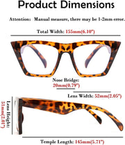 ÉÌƷͼƬ 13 | B08VNQPH3Y | FEISEDY Square Cat Eye Reading Glasses Blue Light Blocking Women Fashion Cateye Reader Anti Glare Digital Eyestrain B2604
