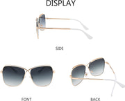 ÉÌƷͼƬ 22 | B08SJ7XN69 | FEISEDY Womens Cute Sunglasses Oversized Butterfly X Shape Design Cateye Lady Sunglasses B2738