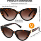 商品图片 18 | B0GVF3CZ9N | FEISEDY Cat eye Sunglasses Polarized and Retro Stylish for Women Men B0428 | UV400 Protection, for Driving Fishing Beach Travel and Party, Metal Accents, Versatile Styling