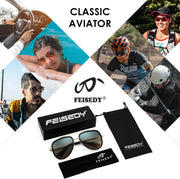 ÉÌƷͼƬ 6 | B0CF232CFR | FEISEDY Aviator Sunglasses Men Women, Square Retro 70s Vintage Classic Frame, UV400 Driving Fishing Golf Hiking B0036