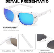 ÉÌƷͼƬ 27 | B0FV3CK7PF | FEISEDY Polarized Sunglasses Men Women Side Shield Goggles Retro Pilot Square Steampunk Fishing Sun Glasses B0348