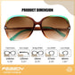 商品图片 7 | B0F8N9H1N8 | FEISEDY Fashion Bifocal Reader Sunglasses, Butterfly Reading Glasses B0286