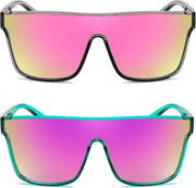 ÉÌƷͼƬ 78 | B0B2836HD6 | FEISEDY Sunglasses for Women Men, Fashion Mirrored Single Lens Shades