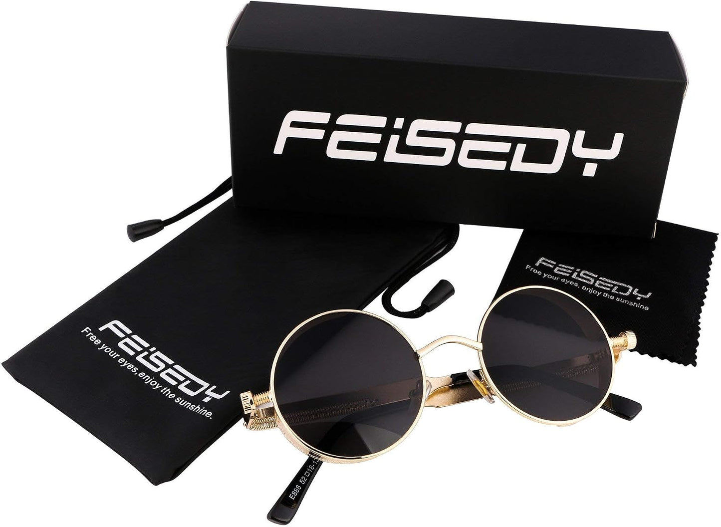 商品图片 15 | B06XY36GDW | FEISEDY Retro Gothic Steampunk Sunglasses For Men Women